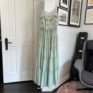 Free People Mint Green Maxi Dress